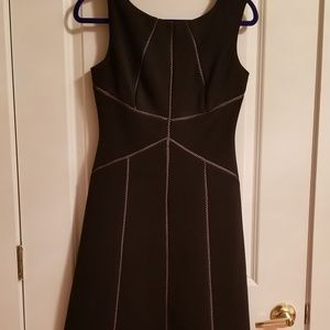 Calvin Klein geometric navy blue Sleeveless dress